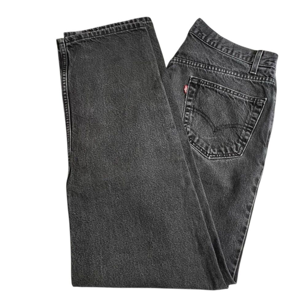 Vintage Levis Mens 36X32.5 Faded Black 550 Relaxed Fit Jeans